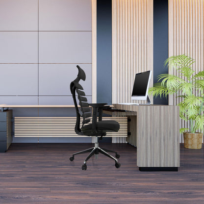 hjh OFFICE Ergo LINE II PRO Ergonomischer Bürostuhl Stoff Schwarz