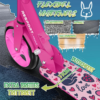 RE:SPORT Cityroller für Kinder und Erwachsene, klappbar, bis 100 kg