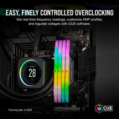 Corsair VENGEANCE RGB DDR5 RAM 64GB 6200MHz CL32 - Schwarz