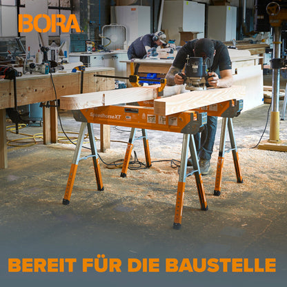 Bora Portamate Speedhorse XT Sägeböcke 2er Set höhenverstellbar Orange