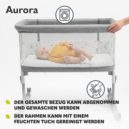Lionelo Aurora 3-in-1 Babybett & Beistellbett – bis 9 kg