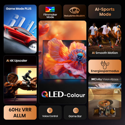 Hisense 50E7Q 4K QLED Smart TV 50 Zoll - Dolby Vision Atmos