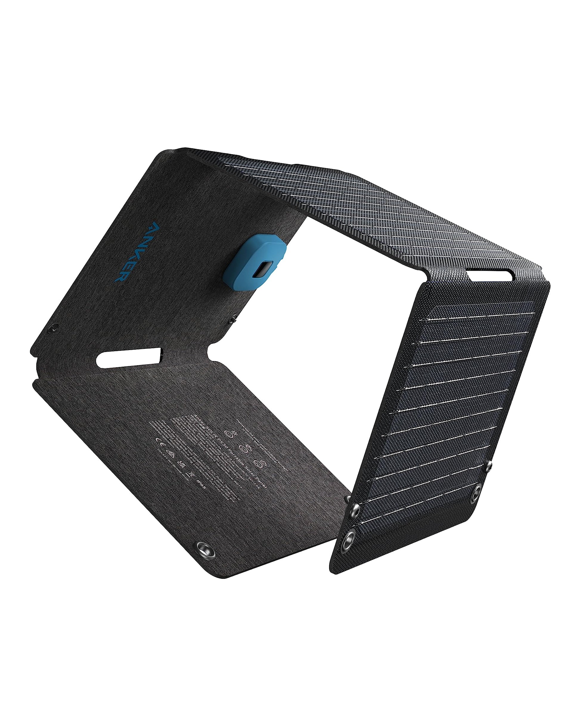 Anker SOLIX PS30 Faltbares Outdoor Solarpanel 30W, dunkel, mehrzellig. Wandelt Sonnenlicht in Strom zum Laden mobiler Geräte.