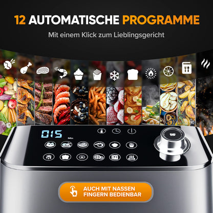 Dripl Heissluftfritteuse 5.7L – LCD Touchscreen AirFryer