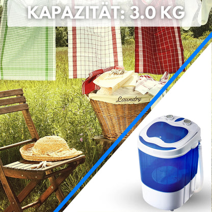 Steinborg Mini Waschmaschine mit Schleuder Reisewaschmaschine 3 KG