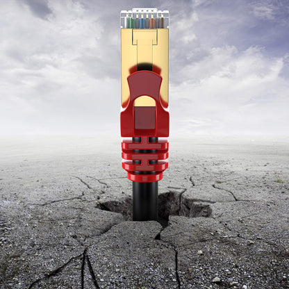 MutecPower CAT 7 SSTP Netzwerkkabel Aussen 75m Schwarz