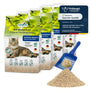 COSYCAT Bio Katzenstreu aus Holz, klumpend, staubfrei, 4 x 10 l, feine Körnung