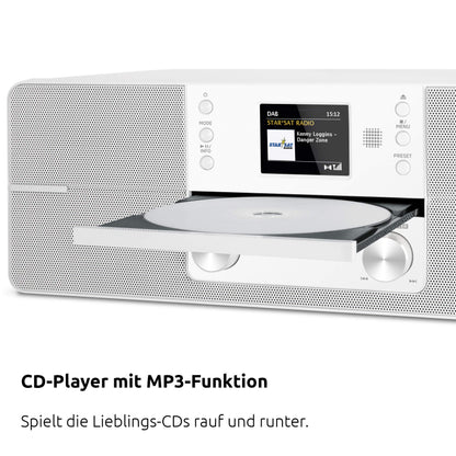 TechniSat Digitradio 371 CD BT Digitalradio Kompaktanlage - Weiss