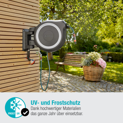 Gardena Wand-Schlauchbox RollUp XL, weiss, inkl. 35 m Schlauch