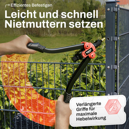 RAM TOOLS Nietmutternzangen-Set RAM-NMZ mit 70 Nietmuttern M3-M12