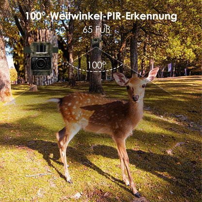 MAXDONE Wildkamera PH960W 4K 64MP WLAN Nachtsicht mit Bewegungsmelder
