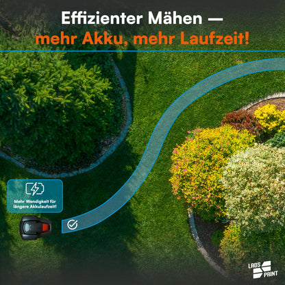 LADSPRINT Drehbares Hinterrad V2.0 für Mähroboter Gardena Husqvarna