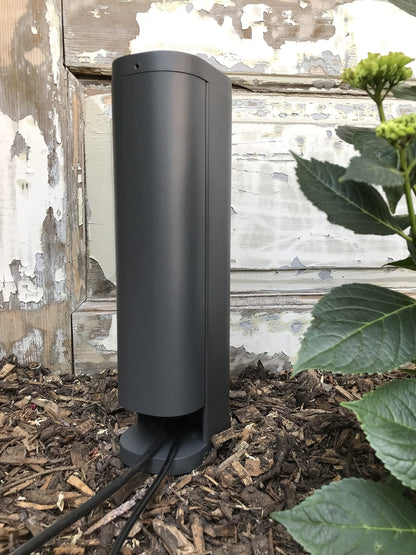 Bold 19448 Volo Steckdosensäule Garten Anthrazit 2x Schuko IP44