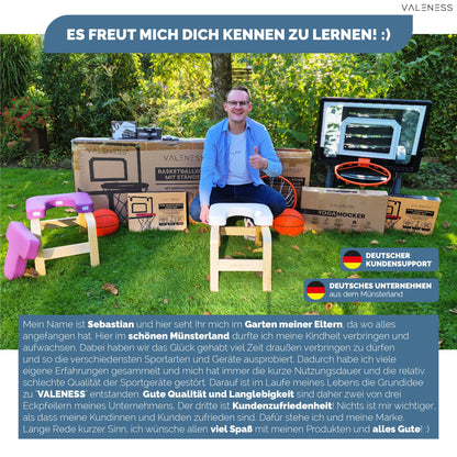 VALENESS® Yoga Kopfstandhocker – Handstand Hocker Weiss