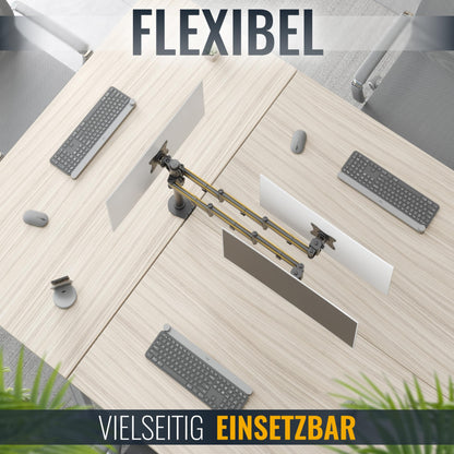 RICOO TS5911 Tisch Monitorhalterung - 3 Monitore 13-32 Zoll