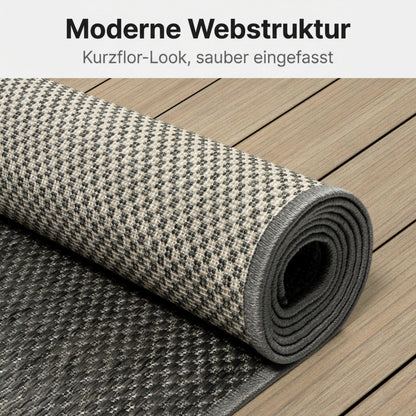 the carpet Mistra Outdoor Teppich, Anthrazit, 240 x 340 cm