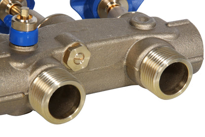 Aqmos Wasserenthärter Montageblock 1" IG/AG m. Verschneidung & Probeentnahme