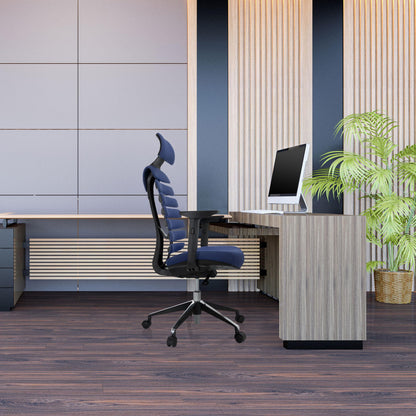 hjh OFFICE Ergo LINE II PRO Ergonomie Bürostuhl – Blau