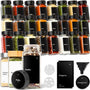 KIVY Gewürzgläser mit Streueinsatz, 24er Set, 120 ml, luftdicht