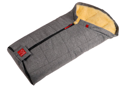 Kaiser Lammfellfussack Iglu Baby - Anthrazit Melange