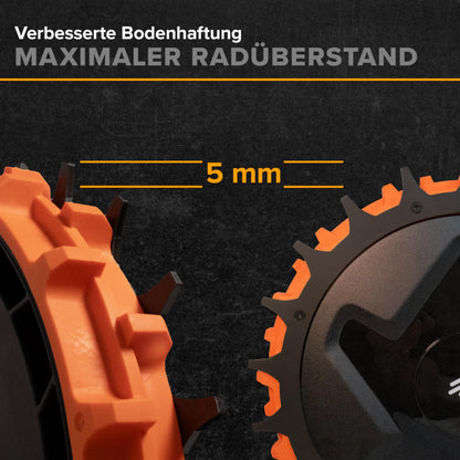ROBO CLAWS Edelstahl Spikes für Navimow i Serie Mähroboter, schwarz