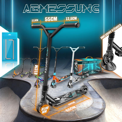 KESSER Stunt Scooter X-Limit Robuster Stuntscooter - Schwarz