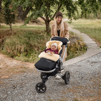 Hofbrucker Lammfell Fussack - Kinderwagen Herbst Winter Thermo