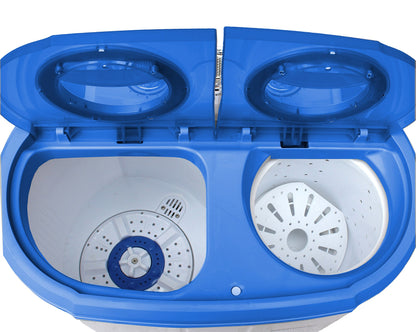 Steinborg Reisewaschmaschine 3KG mit Schleuder 2 Kammern - Grau/Weiss