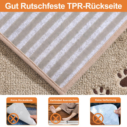 BEQHAUSE Stufenmatten rutschfest – 15 Stück 22x70cm Beige