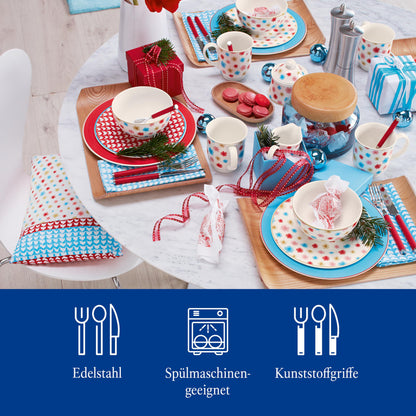 Villeroy & Boch Play! Red Roses Tafelbesteck Set 30tlg. Rot