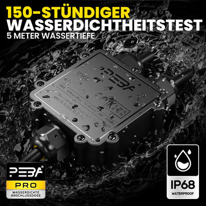 PEBA Abzweigdose IP68 wasserdicht, 3-Wege Kabelverbinder für Erdkabel