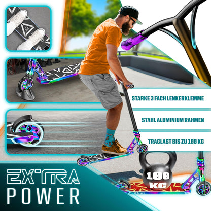 KESSER Stunt Scooter GT-Limit – Stuntscooter 360° Lenkung