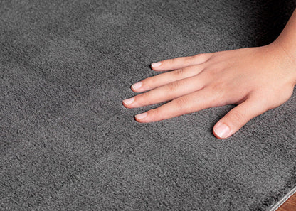 the carpet Relax Kurzflor Teppich - Anthrazit 300x400cm