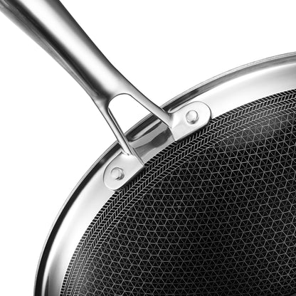 HexClad Hybrid-Edelstahl Kochgeschirr Set - 7-teilig