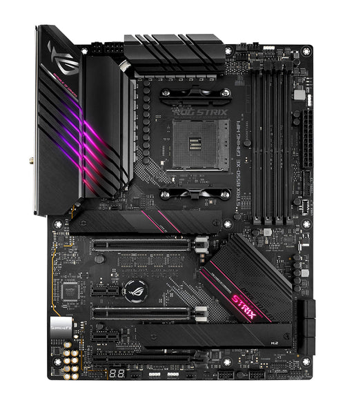 ASUS ROG Strix B550-XE Gaming WiFi Mainboard AM4 ATX: Schwarz, mit AM4-Sockel. Zentrale Platine für Gaming-Komponenten.