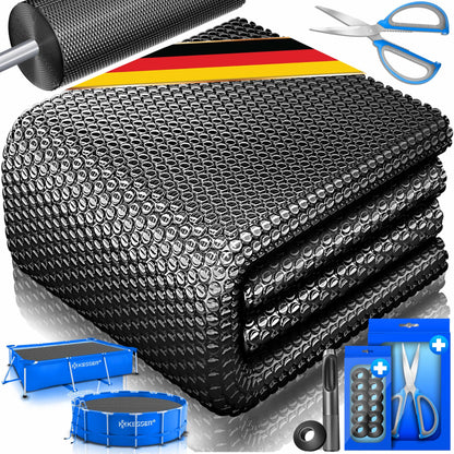 KESSER® Pool Solarabdeckplane Solarfolie – Rechteckig 600x400cm