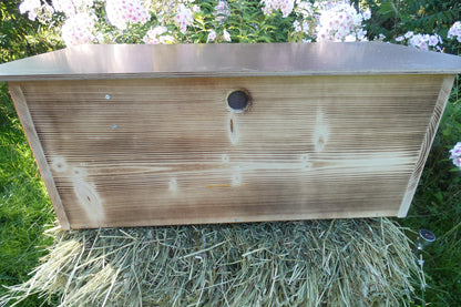 easytouch Igelfutterhaus Sichtfenster – edel geflammt, ohne Boden