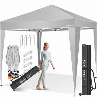 KESSER® Pop-Up Faltpavillon 3x3m Gartenpavillon - Grau