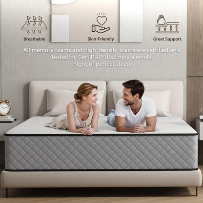 Matoresu Taschenfederkernmatratze 90x200 cm H2/H3 mit Memory Foam