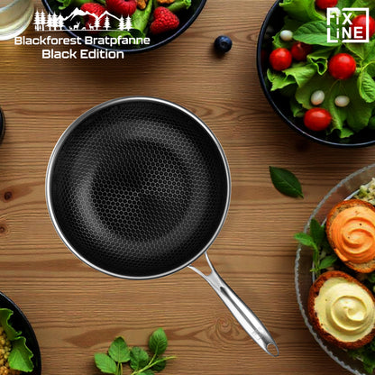 FIXLINE® BLACK FOREST Wokpfanne 28cm – Keramische Beschichtung