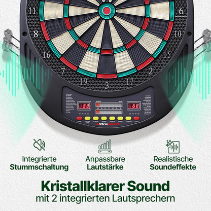 Ultrasport Elektronische Dartscheibe Profi Set ohne Türen