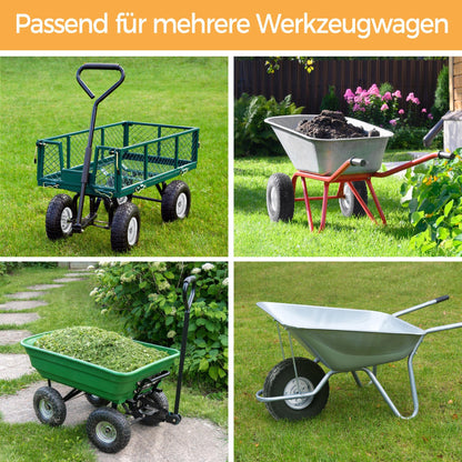 Yaheetech Sackkarrenrad 4er Set PU Vollreifen Ø 255 mm pannensicher