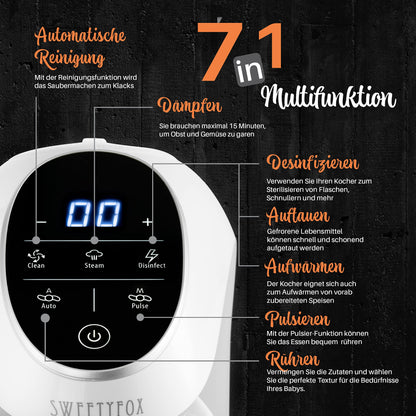 Sweety Fox Multifunktions Babynahrungszubereiter - 7-in-1