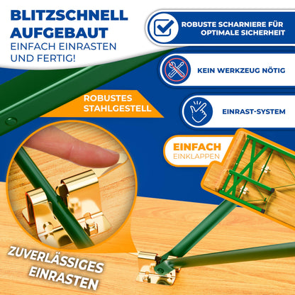KESSER Bierzeltgarnitur 3-teilig, klappbar, Holz, 170 x 46 x 75 cm