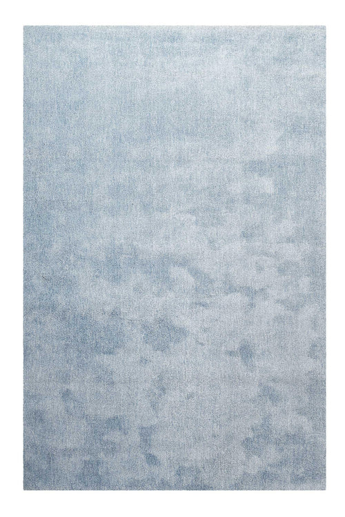 Homie Living Sienna Hochflor Teppich Hellblau Meliert 200x200 cm. Quadratischer, hellblauer Hochflor-Teppich zur Raumgestaltung.