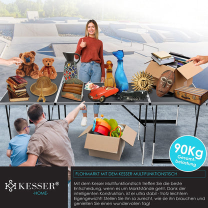 KESSER Multifunktionstisch Profi 3-teilig – Klapptisch höhenverstellbar