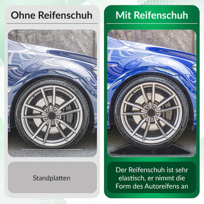 PIKKI Reifenschoner Premium 4er Set Reifenwiege gegen Standplatten