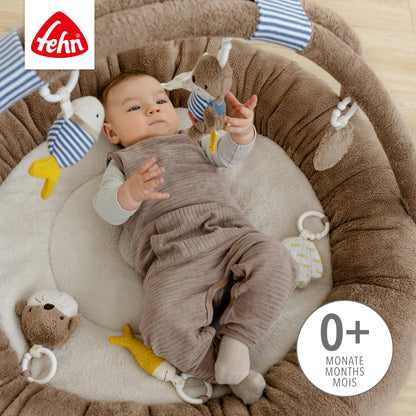 Fehn 3-D-Activity-Nest Otter Spielbogen mit 7 abnehmbaren Spielzeugen