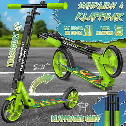 RE:SPORT Cityroller, klappbarer Tretroller für Kinder & Erwachsene