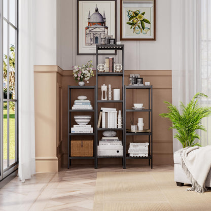 SMIBUY Bambus Aufbewahrungsregal 5 Ebenen – Schwarz Badezimmer